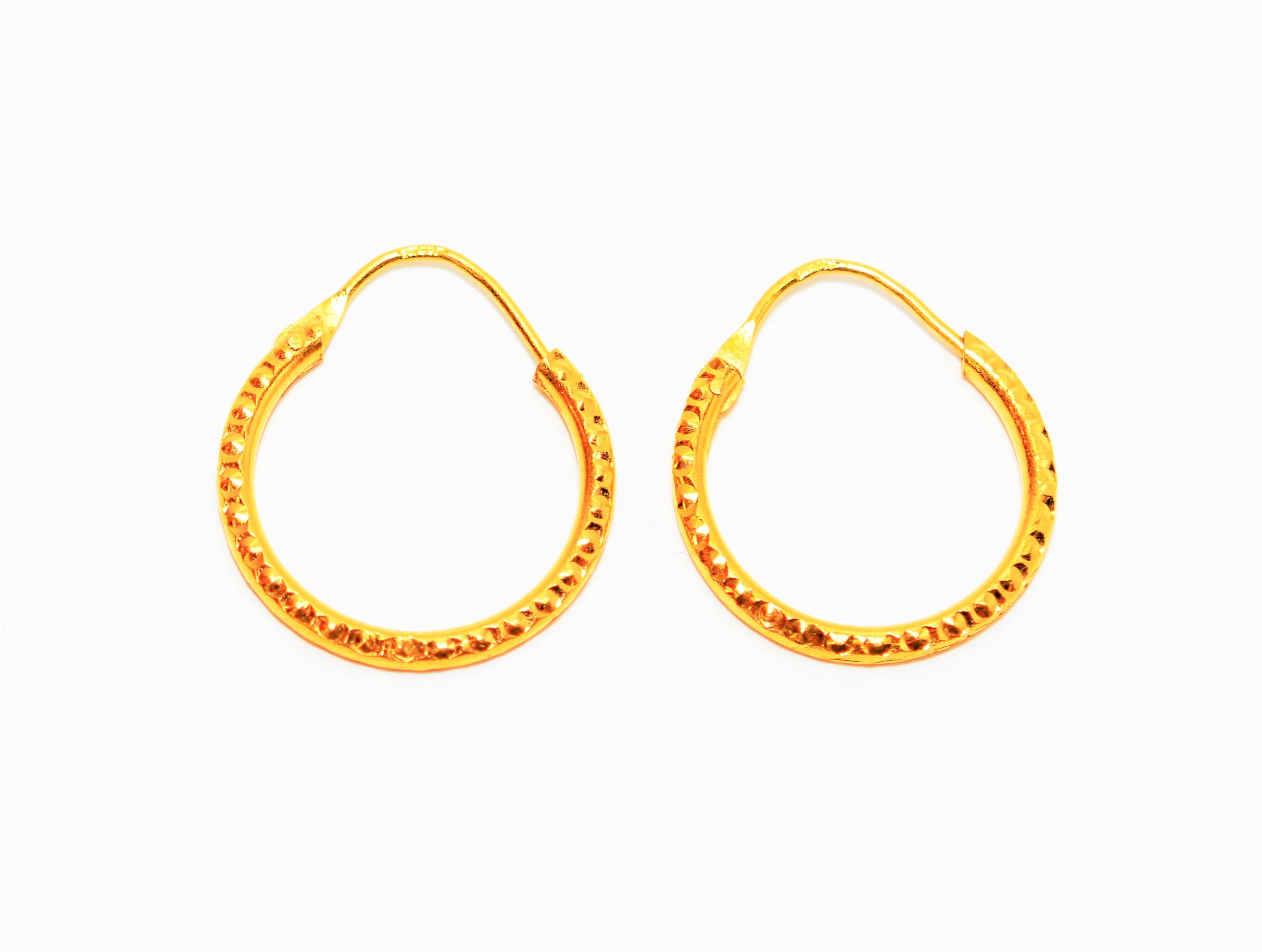 22 kt Gold Baby Earrings - ErHp24065 - US$ 212 - 22 Kt Gold (Earrings)  uniquely designed with clip-on earrings for small babies. Meenakari colours  ad